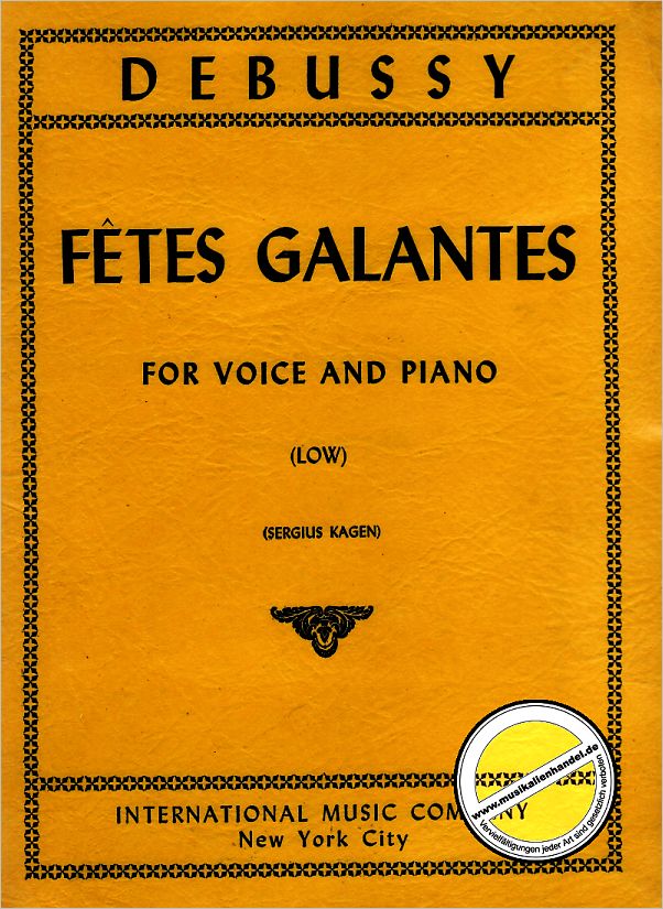 Titelbild für IMC 1714 - FETES GALANTES 1