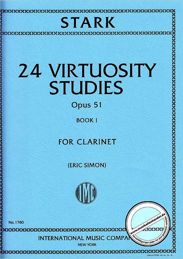 Titelbild für IMC 1780 - 24 VIRTUOSITY STUDIES 1 OP 51