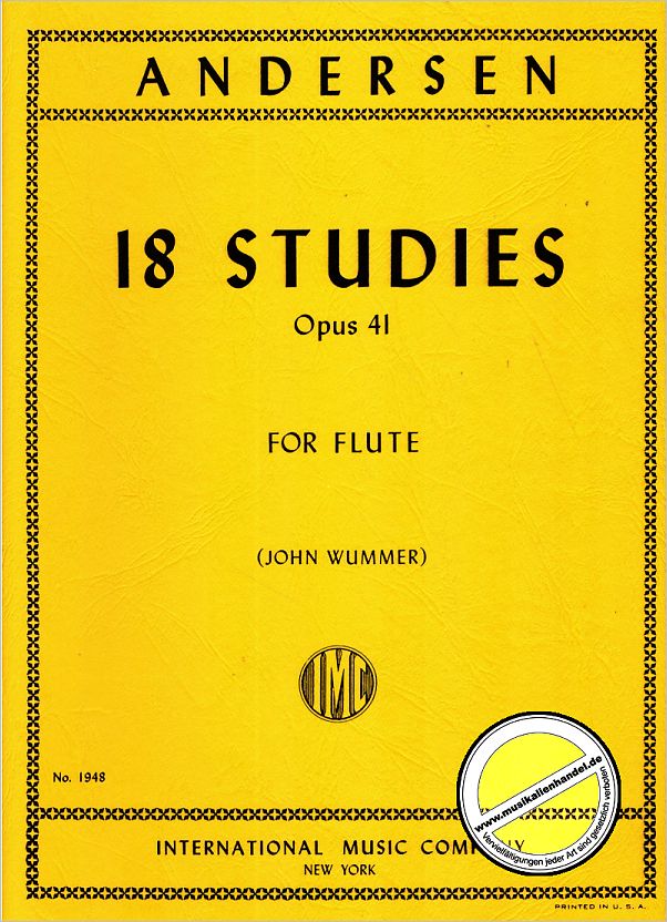 Titelbild für IMC 1948 - 18 ETUEDEN OP 41