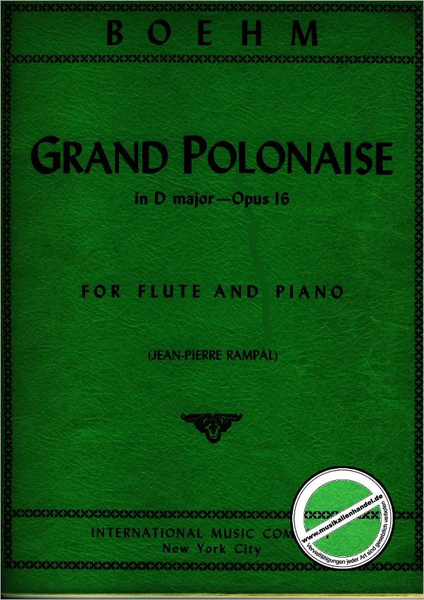 Titelbild für IMC 3154 - GRAND POLONAISE D-DUR OP 16