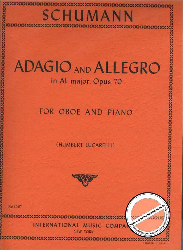 Titelbild für IMC 3267 - ADAGIO + ALLEGRO AS-DUR OP 70