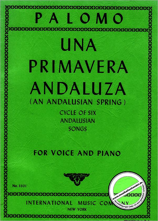 Titelbild für IMC 3301 - UNA PRIMAVERA ANDALUZA