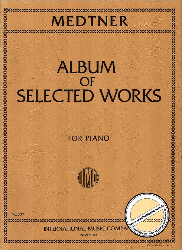 Titelbild für IMC 507 - ALBUM OF SELECTED PIECES