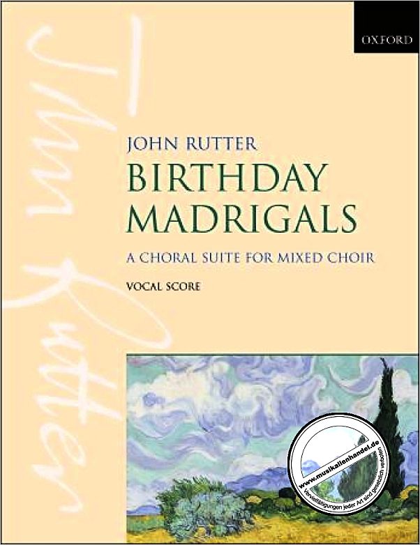 Titelbild für ISBN 0-19-338029-3 - BIRTHDAY MADRIGALS