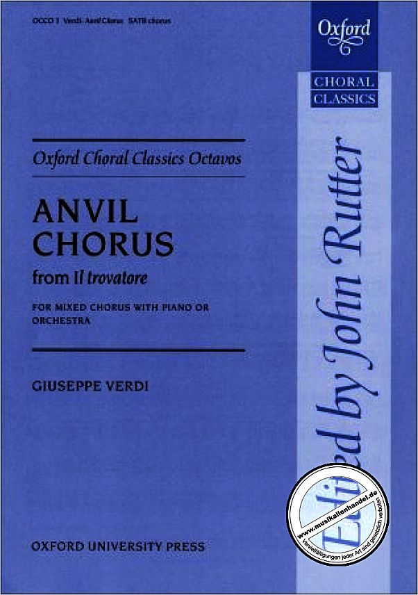 Titelbild für ISBN 0-19-341777-4 - ANVIL CHORUS (AUS IL TROVATORE)