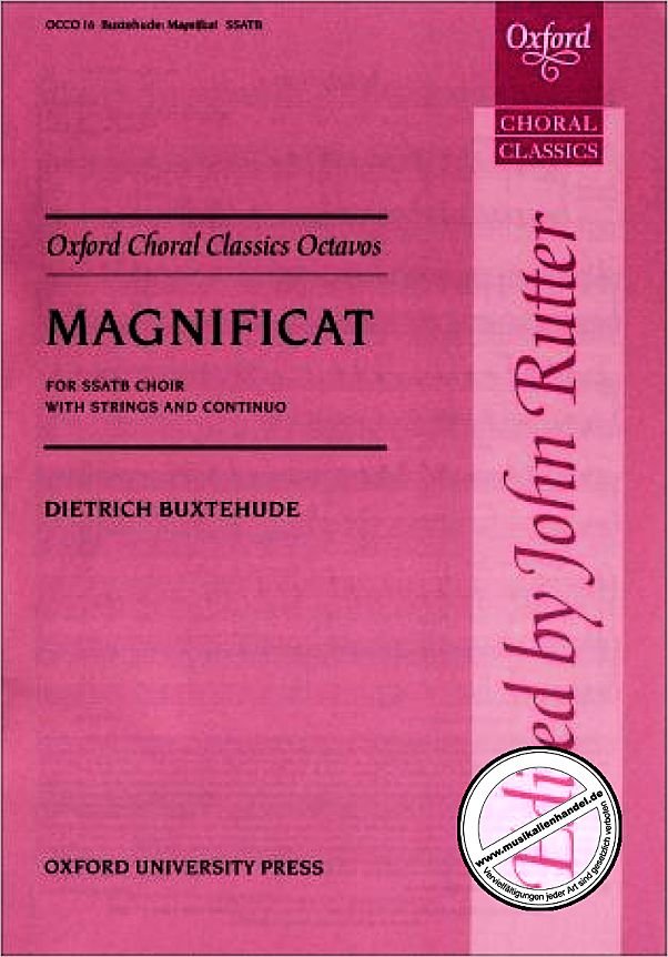 Titelbild für ISBN 0-19-341790-1 - MAGNIFICAT ANIMA MEA - GCH STR