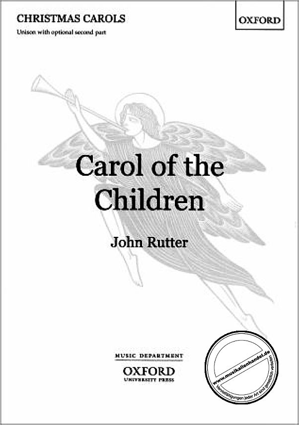 Titelbild für ISBN 0-19-342060-0 - CAROL OF THE CHILDREN