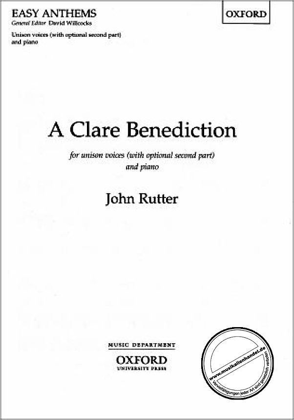Titelbild für ISBN 0-19-342071-6 - A CLARE BENEDICTION