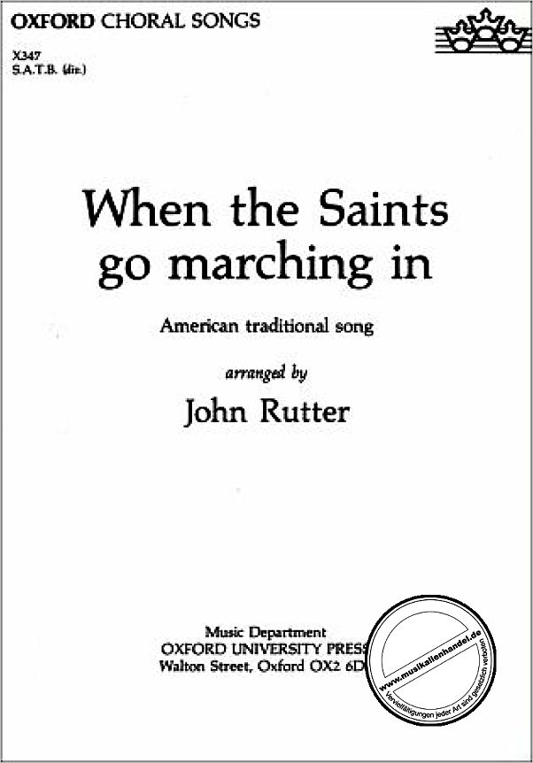 Titelbild für ISBN 0-19-343151-3 - WHEN THE SAINTS GO MARCHING IN