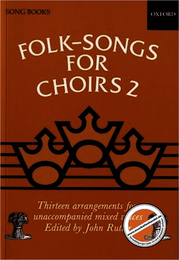 Titelbild für ISBN 0-19-343719-8 - FOLK SONGS FOR CHOIRS 2