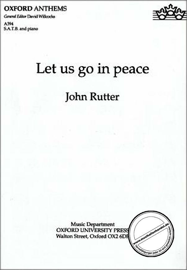 Titelbild für ISBN 0-19-350441-3 - LET US GO IN PEACE