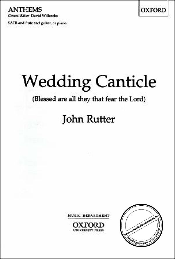 Titelbild für ISBN 0-19-350526-6 - WEDDING CANTICLE