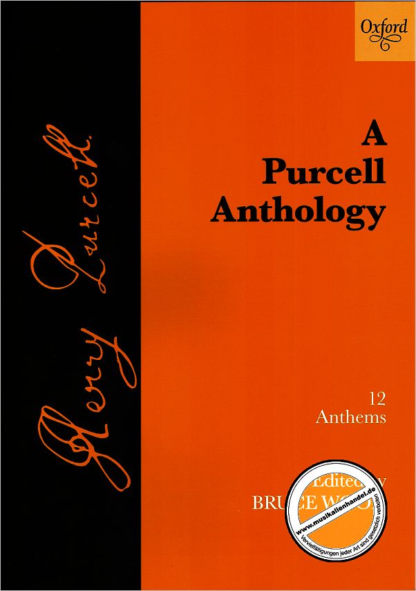 Titelbild für ISBN 0-19-353351-0 - A PURCELL ANTHOLOGY - 12 ANTHEMS