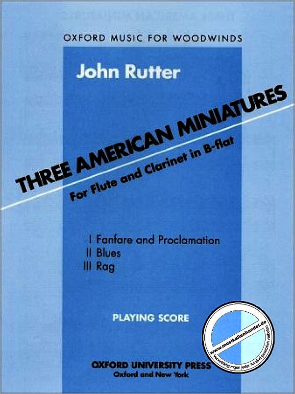 Titelbild für ISBN 0-19-385871-1 - 3 AMERICAN MINIATURES
