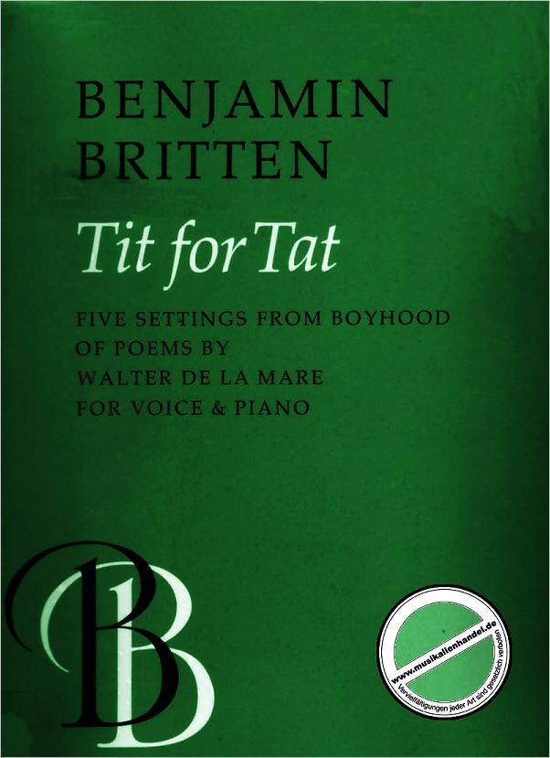 Titelbild für ISBN 0-571-50292-X - TIT FOR TAT 5 KINDERLIEDER