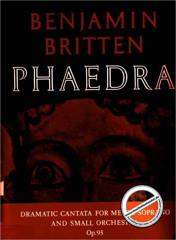 Titelbild für ISBN 0-571-50521-X - PHAEDRA OP 93 (1975)