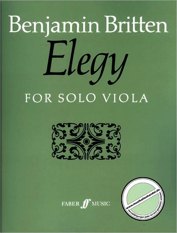 Titelbild für ISBN 0-571-50883-9 - ELEGIE (1930)