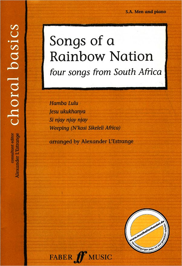 Titelbild für ISBN 0-571-52338-2 - SONGS OF A RAINBOW NATION