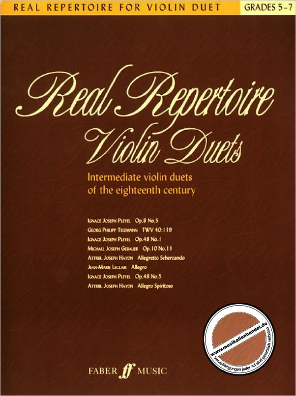 Titelbild für ISBN 0-571-52907-0 - REAL REPERTOIRE VIOLIN DUETS