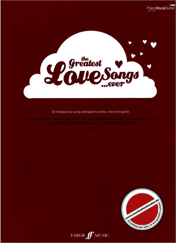 Titelbild für ISBN 0-571-53138-5 - THE GREATEST LOVE SONGS EVER