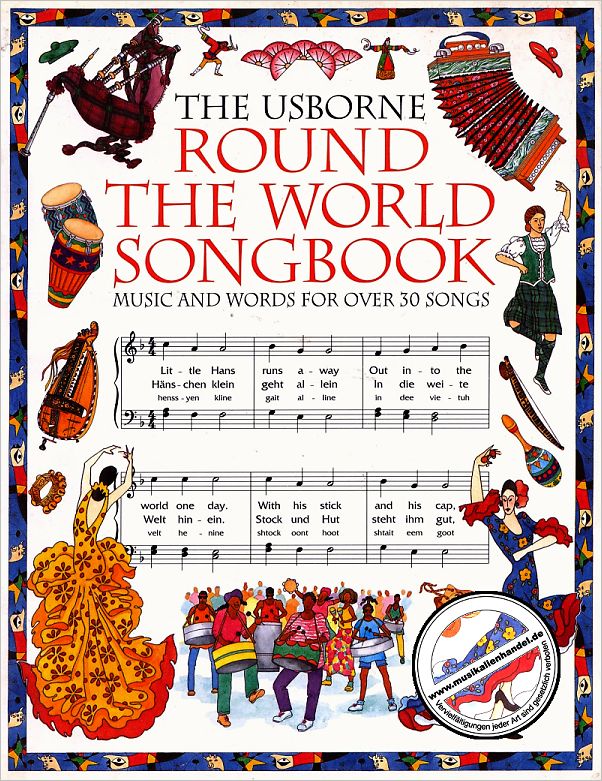 Titelbild für ISBN 0-7460-1758-8 - THE USBORNE ROUND THE WORLD SONGBOOK