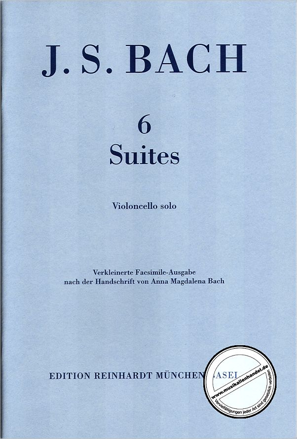 Titelbild für ISBN 3-497-01011-1 - 6 SUITEN BWV 1007-1012