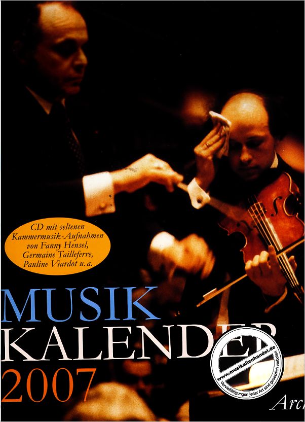 Titelbild für ISBN 3-7160-8007-1 - ARCHE MUSIKKALENDER 2007 - THEMA MUSIK