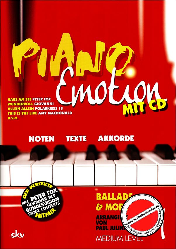 Titelbild für ISBN 3-938993-21-9 - PIANO EMOTION 1