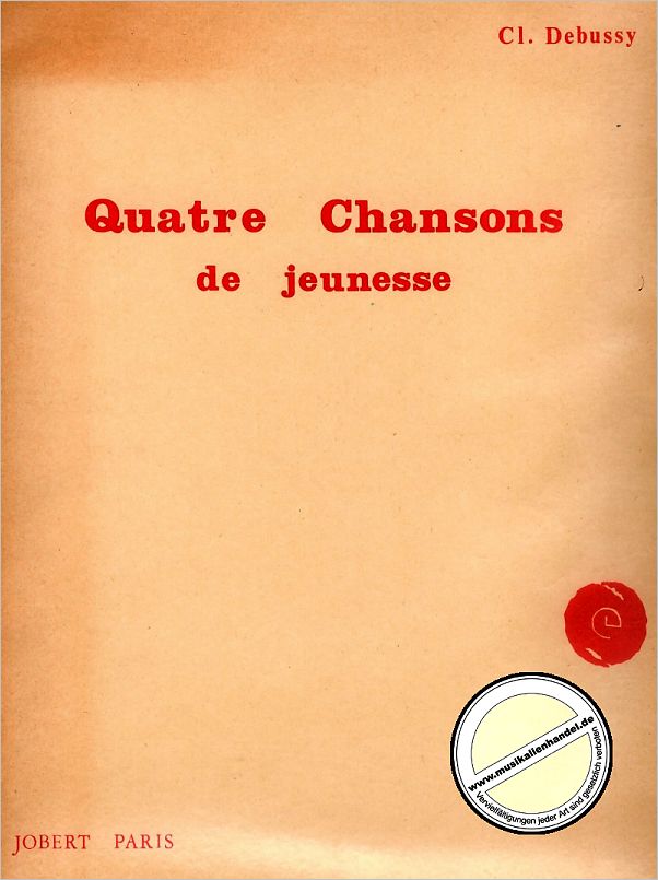 Titelbild für JOBERT 795 - 4 CHANSONS DE JEUNESSE