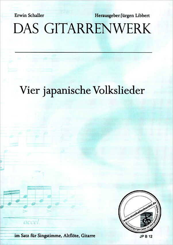 Titelbild für JP -B12 - 4 JAPANISCHE VOLKSLIEDER