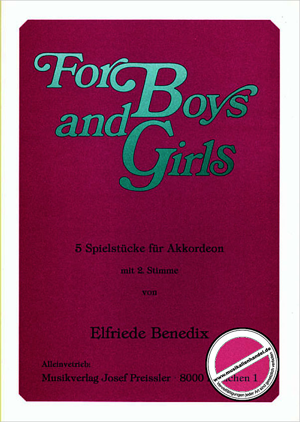 Titelbild für JP -EB500 - FOR BOYS + GIRLS