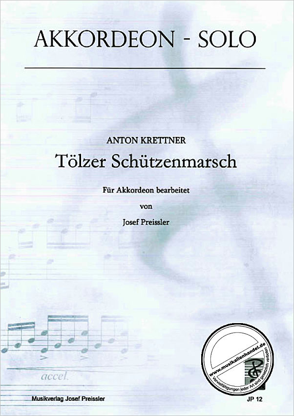 Titelbild für JP 12 - TOELZER SCHUETZENMARSCH