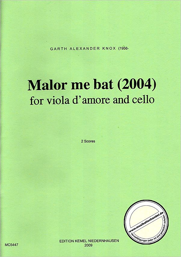 Titelbild für KEMEL -MC5447 - MALOR ME BAT (2004)