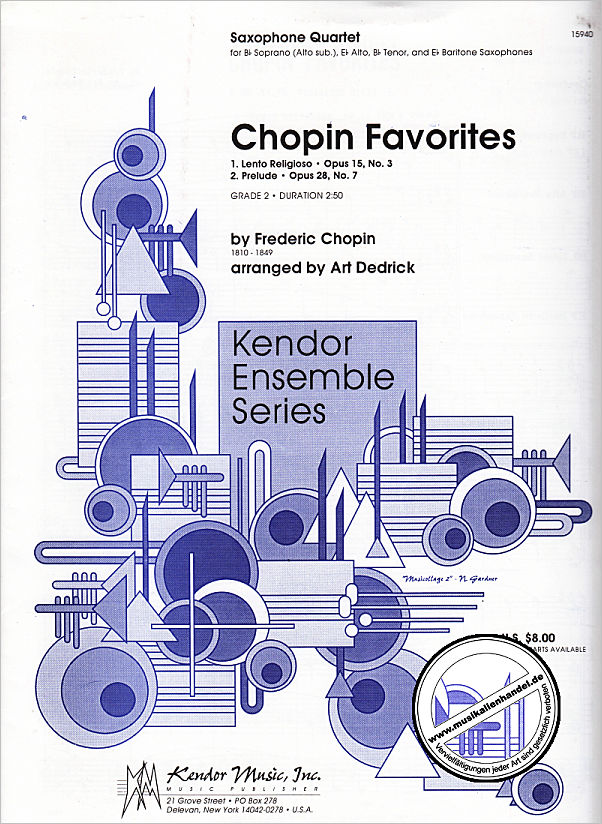 Titelbild für KENDOR 15940 - CHOPIN FAVORITES
