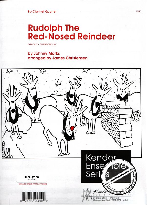 Titelbild für KENDOR 15190 - RUDOLPH THE RED NOSED REINDEER