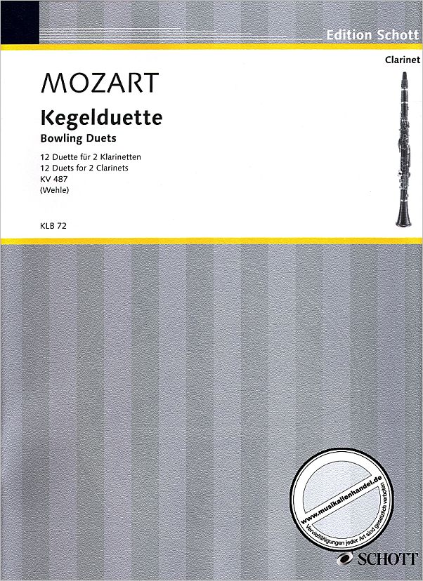 Titelbild für KLB 72 - KEGELDUETTE KV 487