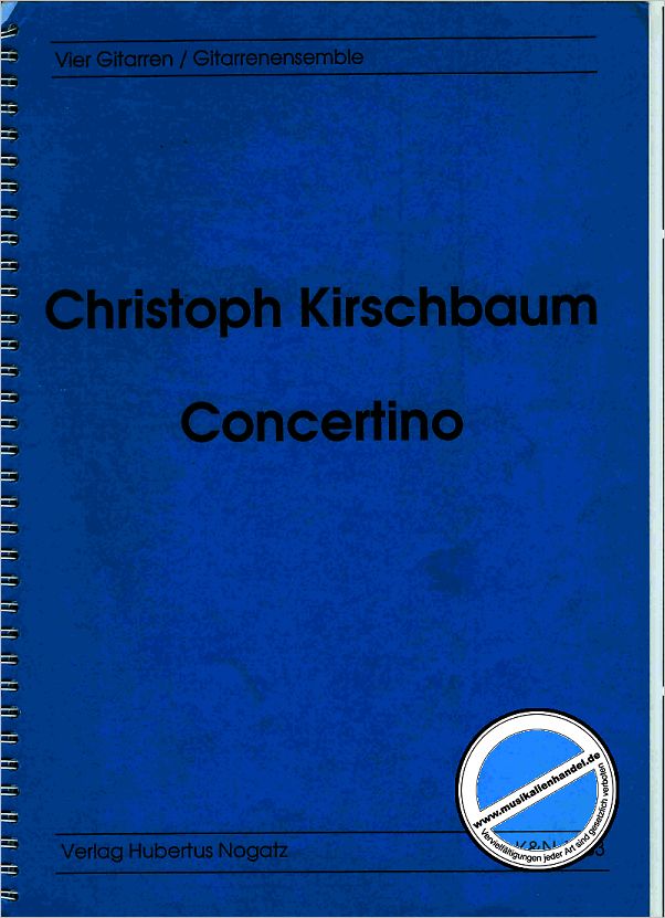 Titelbild für KN 1203 - CONCERTINO