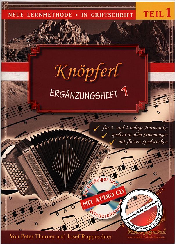 Titelbild für KNOEPFERL -EH2001 - KNOEPFERL ERGAENZUNGSHEFT 1