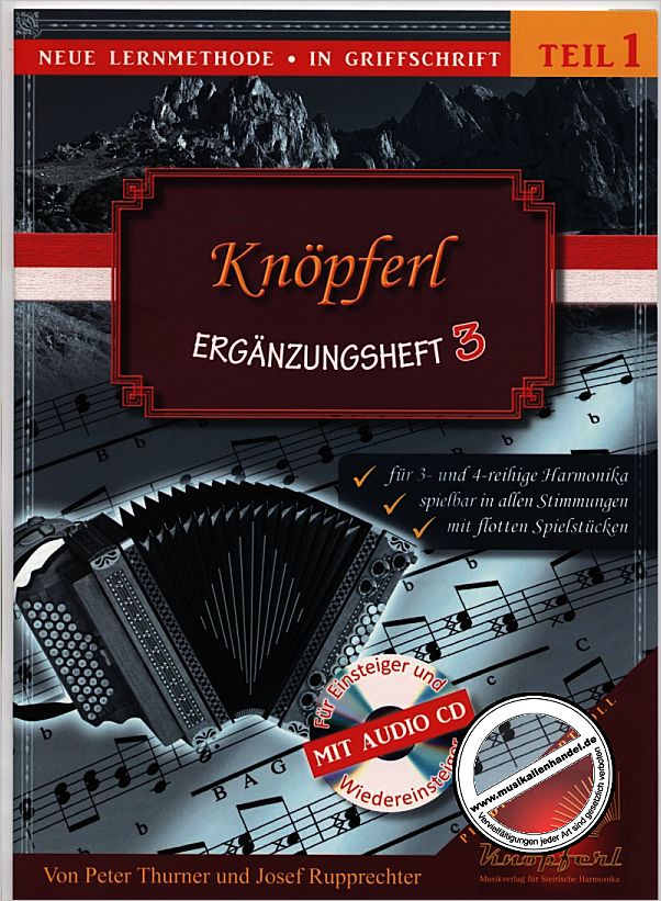 Titelbild für KNOEPFERL -EH2003 - KNOEPFERL ERGAENZUNGSHEFT 3