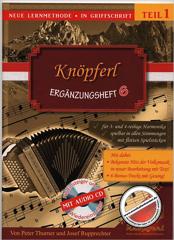 Titelbild für KNOEPFERL -EH2006 - KNOEPFERL ERGAENZUNGSHEFT 6
