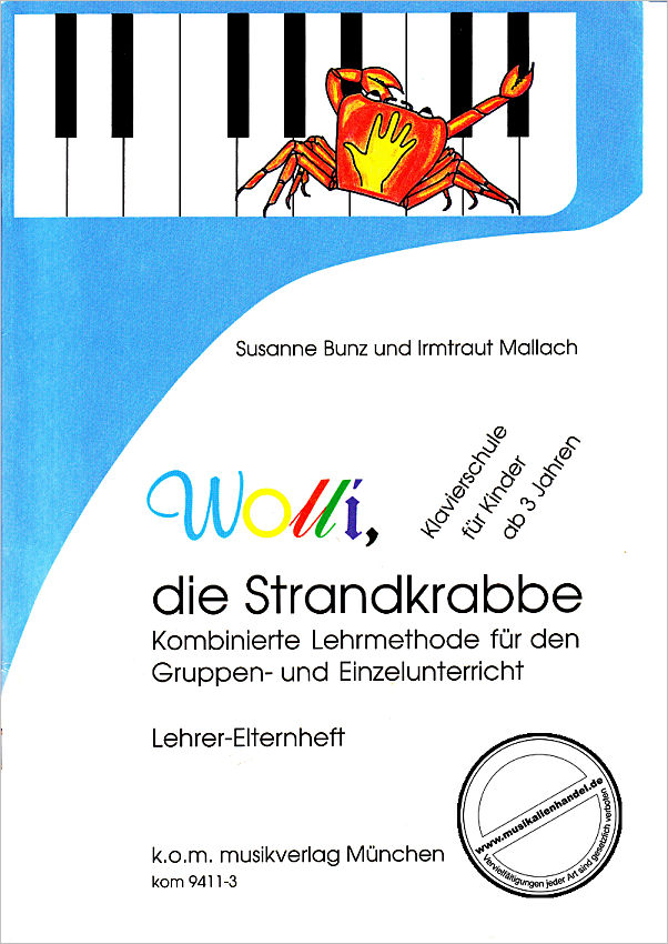 Titelbild für KOM 9411-3 - WOLLI DIE STRANDKRABBE 3 - LEHRER ELTERNHEFT