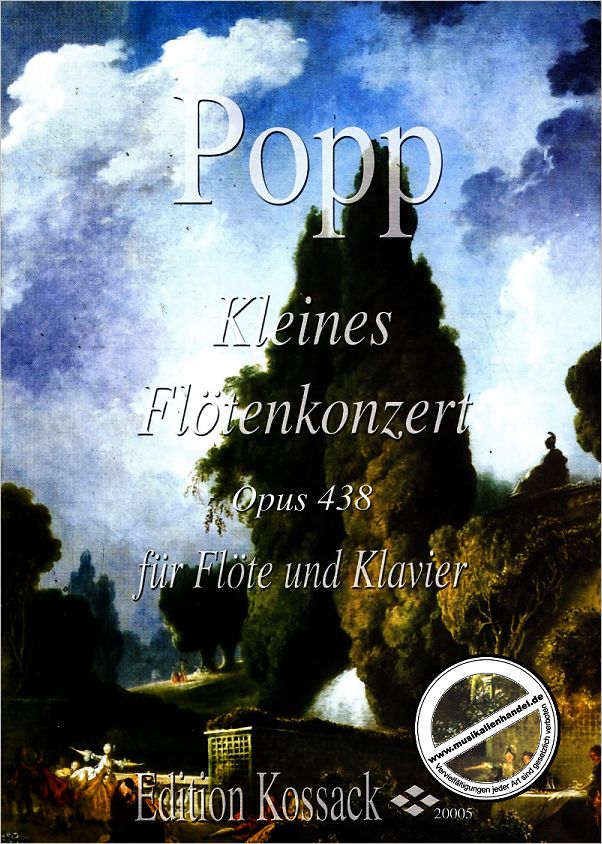 Titelbild für KOSSACK 20005 - KLEINES FLOETENKONZERT D-DUR OP 438