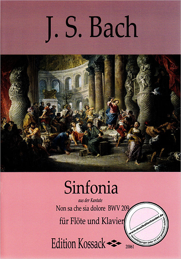 Titelbild für KOSSACK 20061 - SINFONIA AUS DER KANTATE BWV 209