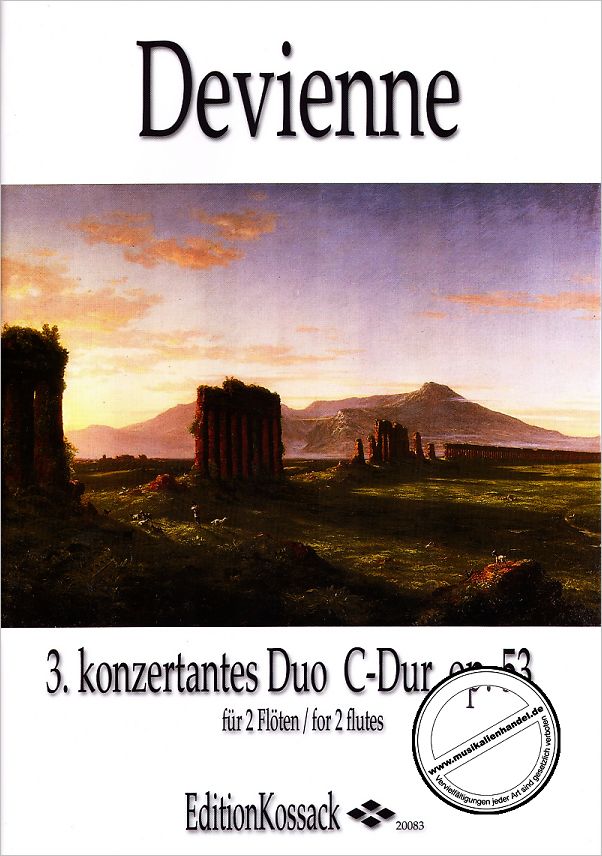 Titelbild für KOSSACK 20083 - KONZERTANTES DUO 3 C-DUR OP 53