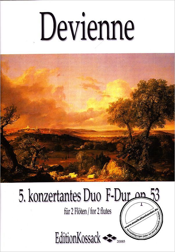 Titelbild für KOSSACK 20085 - KONZERTANTES DUO F-DUR 5 OP 53