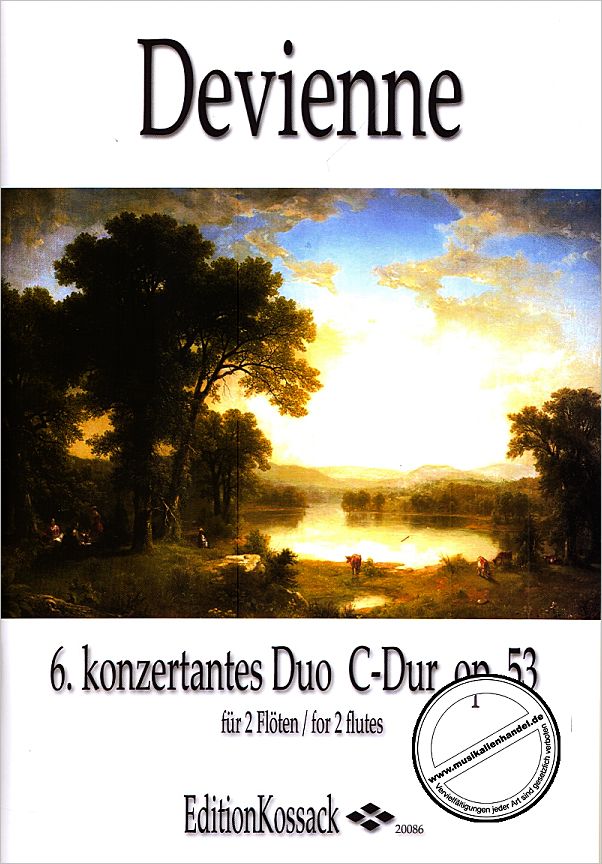 Titelbild für KOSSACK 20086 - KONZERTANTES DUO 6 C-DUR OP 53
