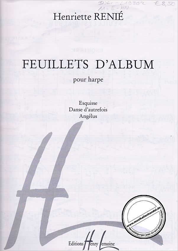 Titelbild für LEMOINE 19302 - FEUILLETS D'ALBUM