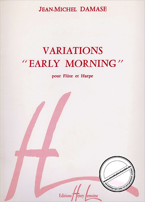 Titelbild für LEMOINE 24624 - VARIATIONS EARLY MORNING