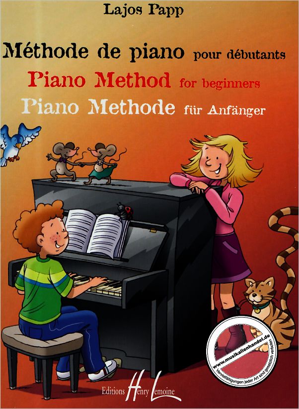 Titelbild für LEMOINE 27732 - PIANO METHODE FUER ANFAENGER