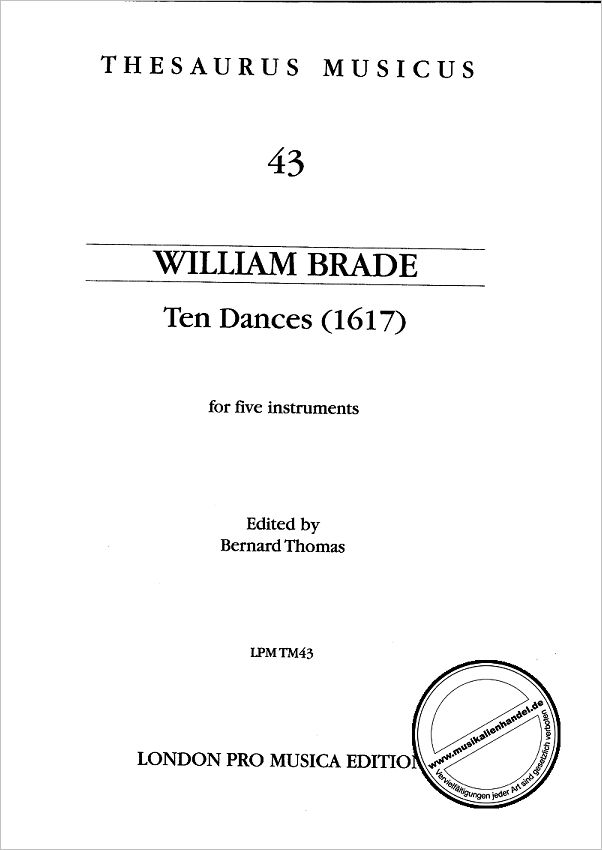 Titelbild für LPM -TM43 - 10 DANCES (1617)